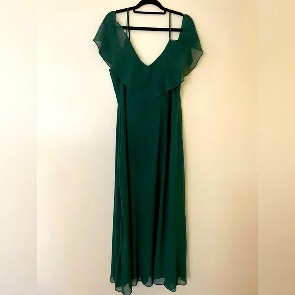 slim fit dress slacks Ladivine CD0234 Long Prom Dress Emerald / 16 main image 1